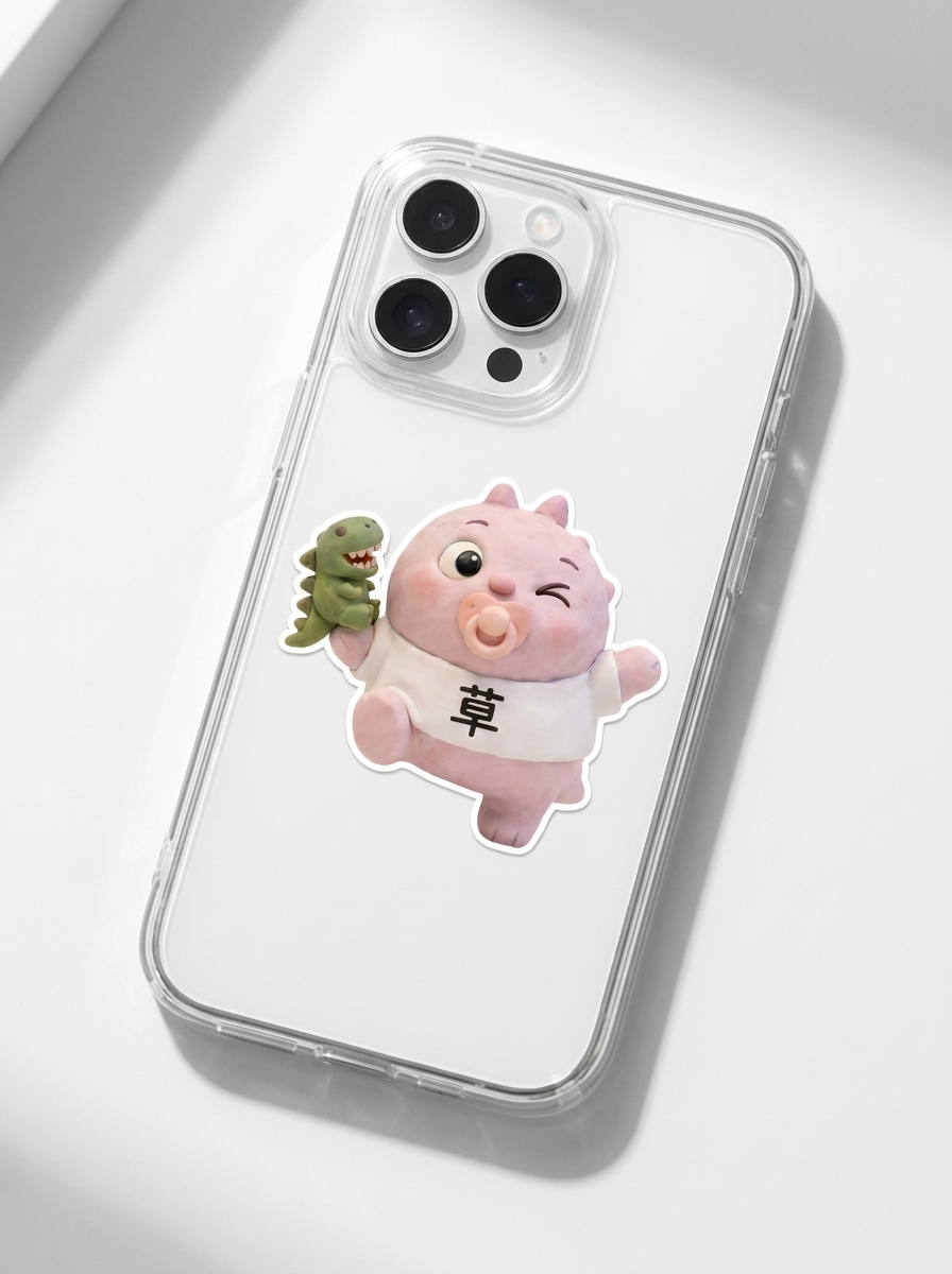 わんぱく怪獣 ステッカー イメージ